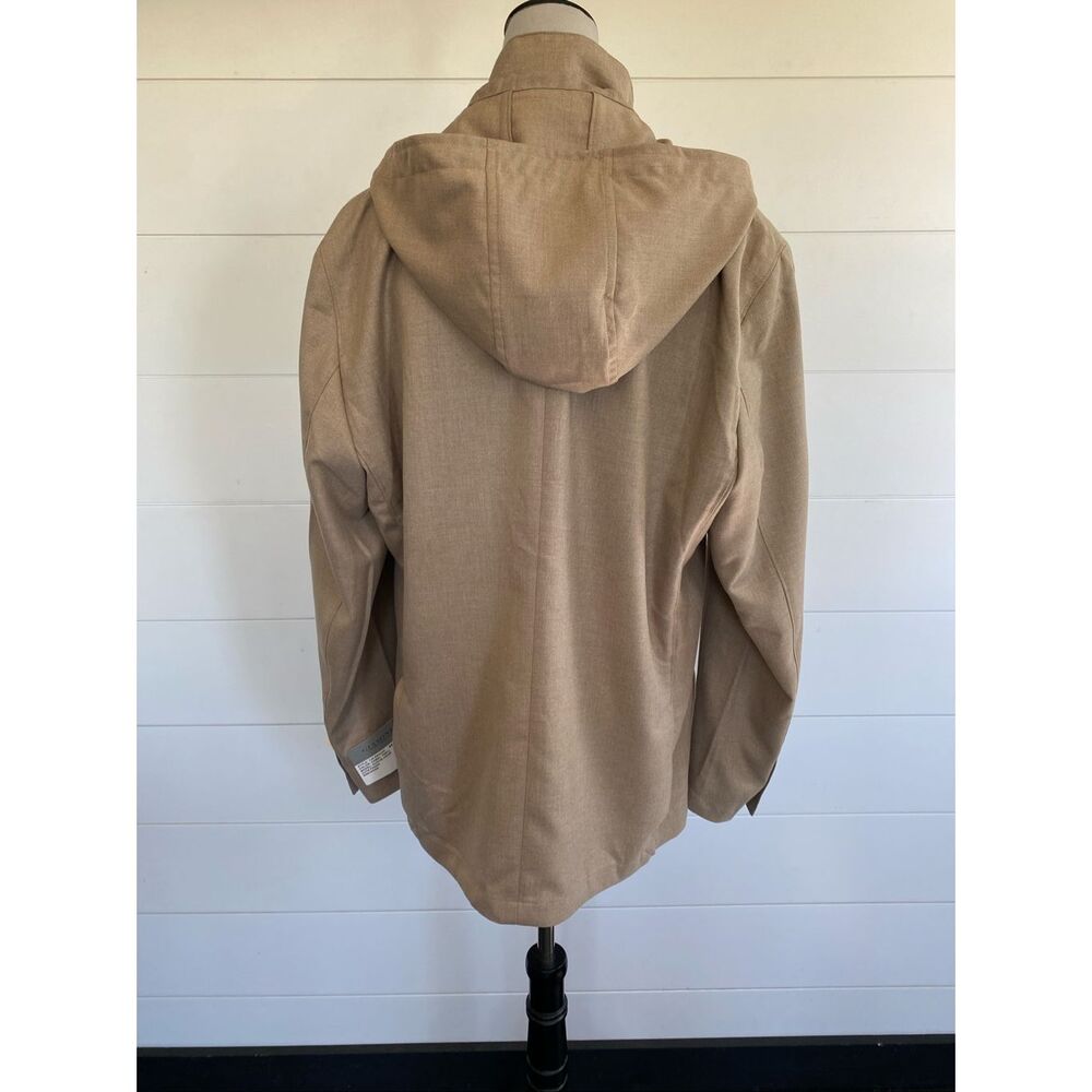 GIASONE Austin Hood Detachable Casual Blazer Jacket Camel Sport Coat Sz 44 R NEW - Picture 6 of 11